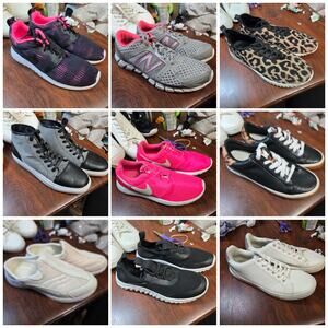 Bulk Men’s Women’s Tennis Athletic Shoe Lot of 9 Name Brand Wholesale Reseller